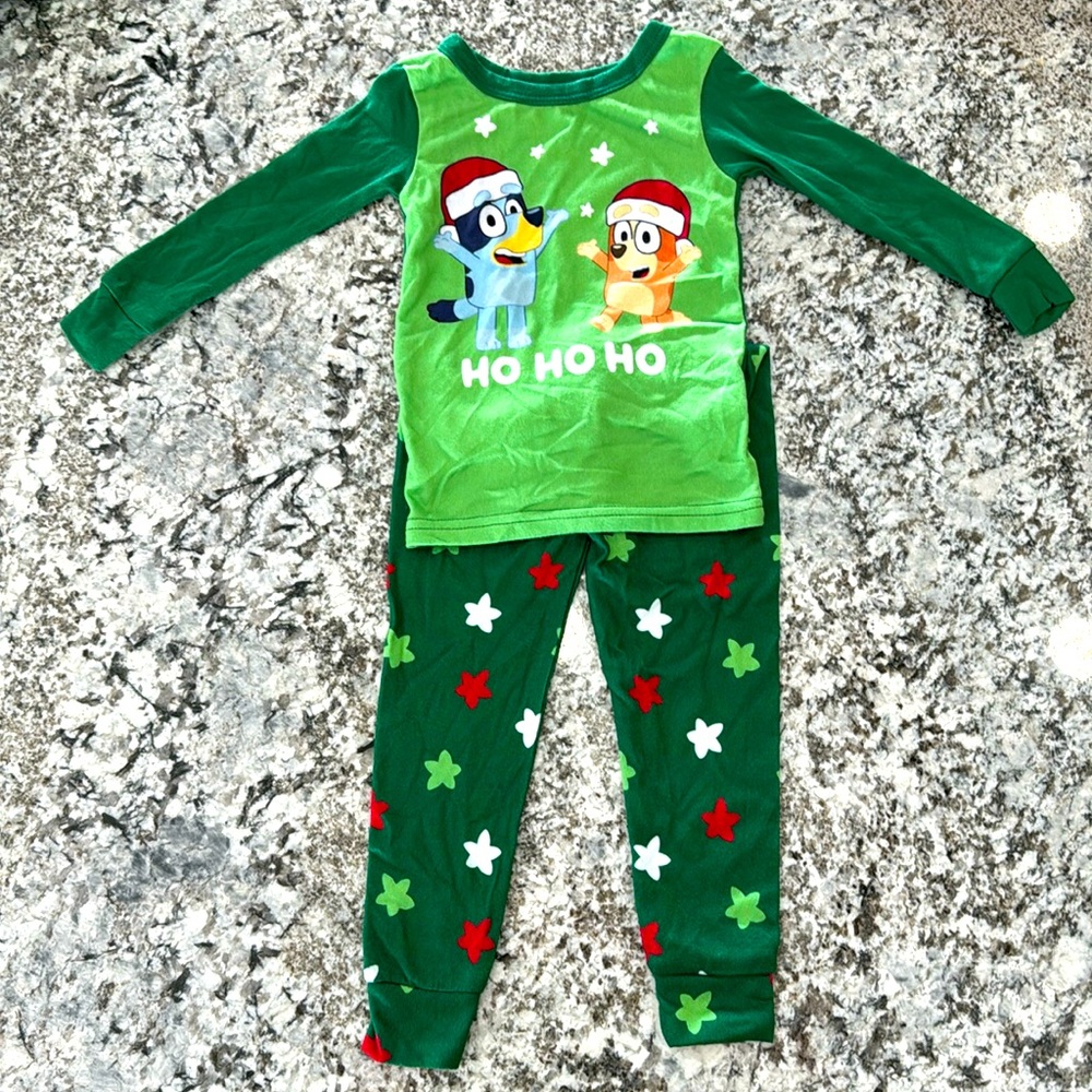 Bluey Christmas Pajamas 3T